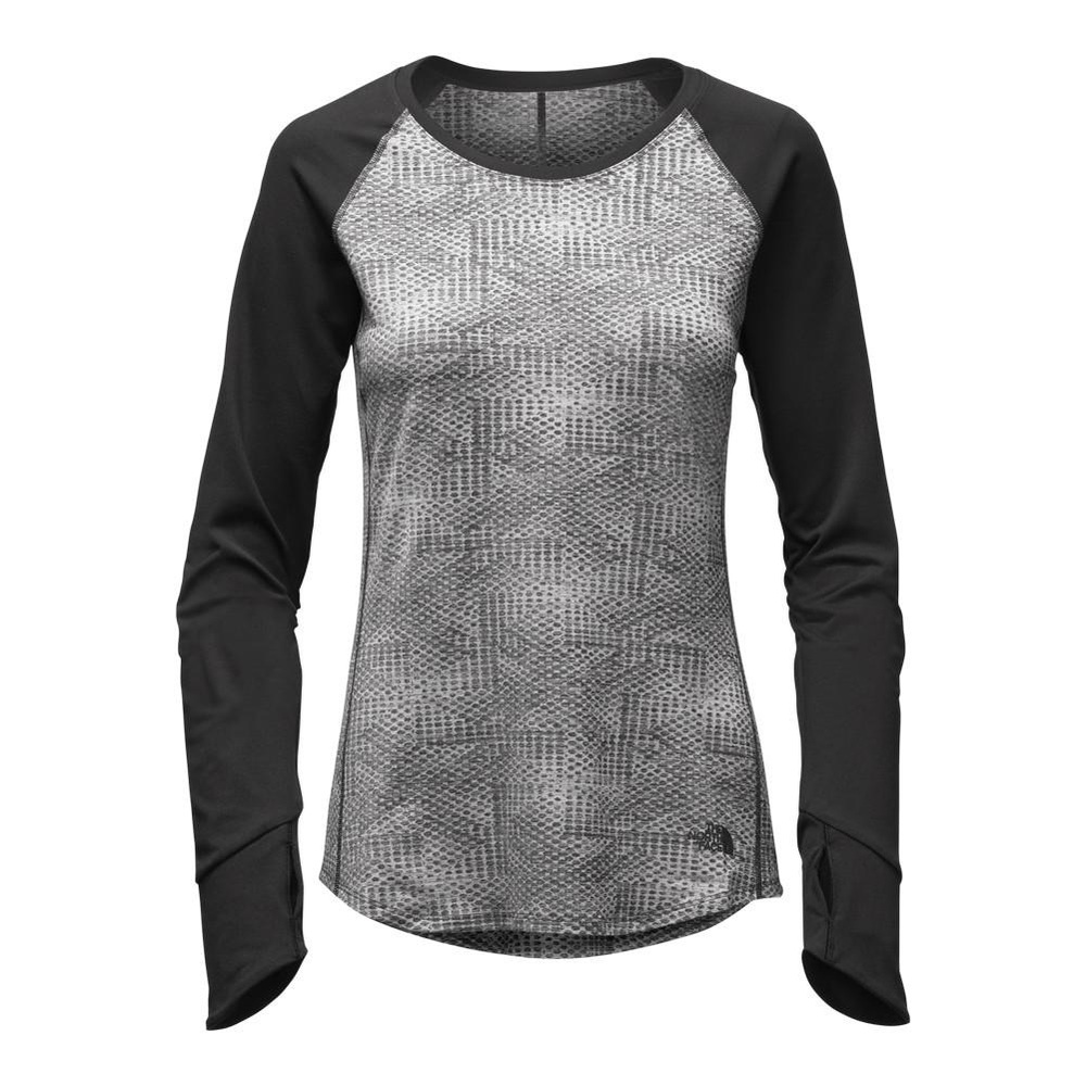 The North Face Women's Black and Gray Long Sleeve Tee